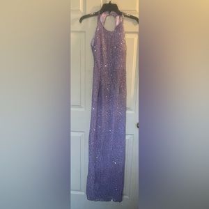 purple sequined dress size small
